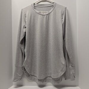 Athleta Gray Crewneck Sweatshirt w/ Thumbholes